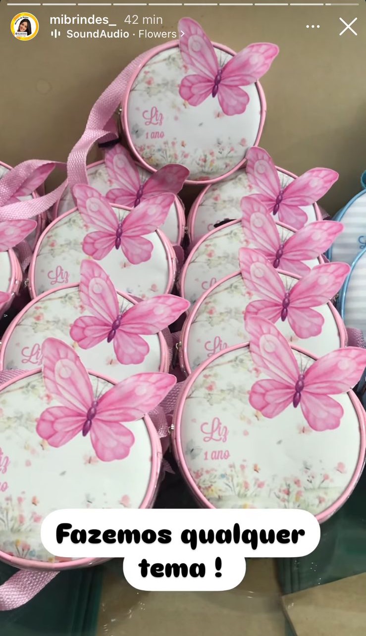 Bolsinha aro 3D com alça ombro