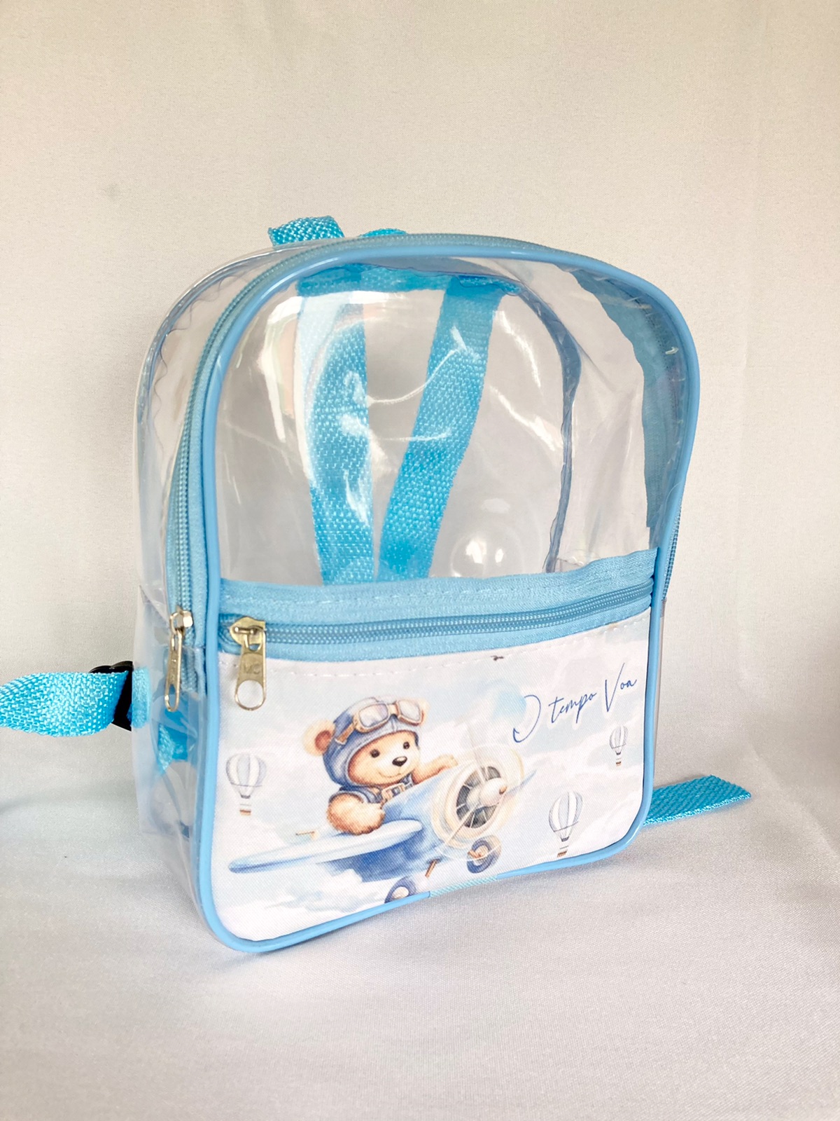 Mochilinha transparente com bolso 24x19x8 - Imagem 2