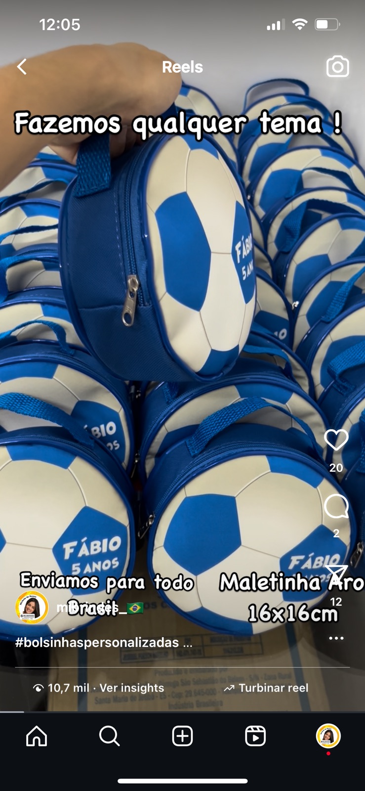 Bolsa Aro 16x16 cm - Imagem 2