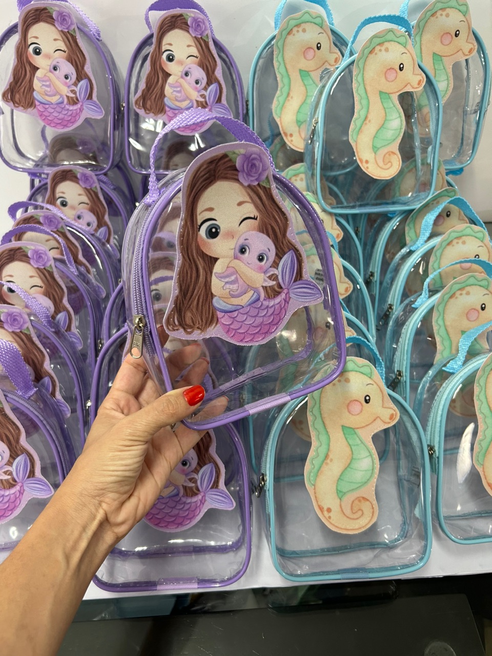 Bolsinha Liz aplicação 3D 18x14x05