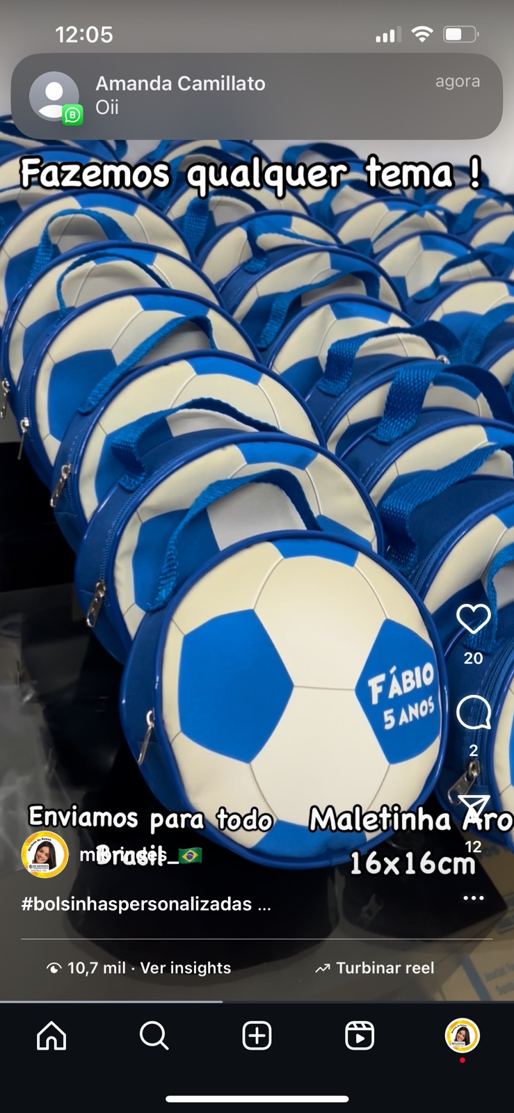 Bolsa Aro 16x16 cm - Imagem 3