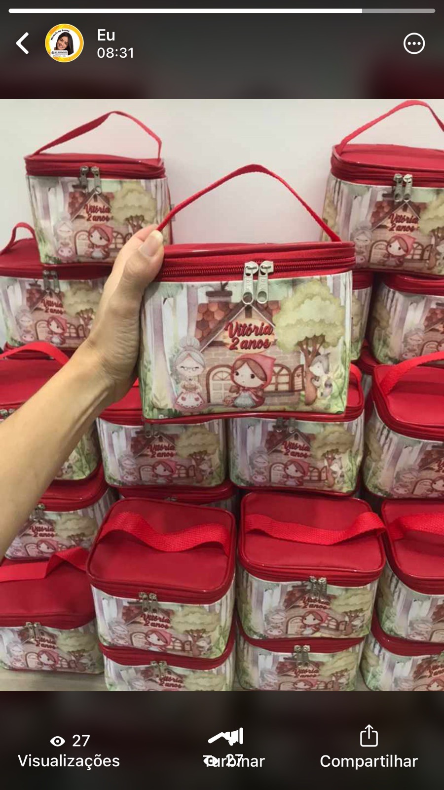 Frasqueira Tiê 17x13x13